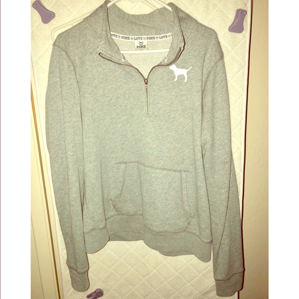 Women’s PINK 3/4 zip pullover size Large